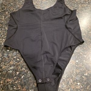 Good American Black Bodysuit